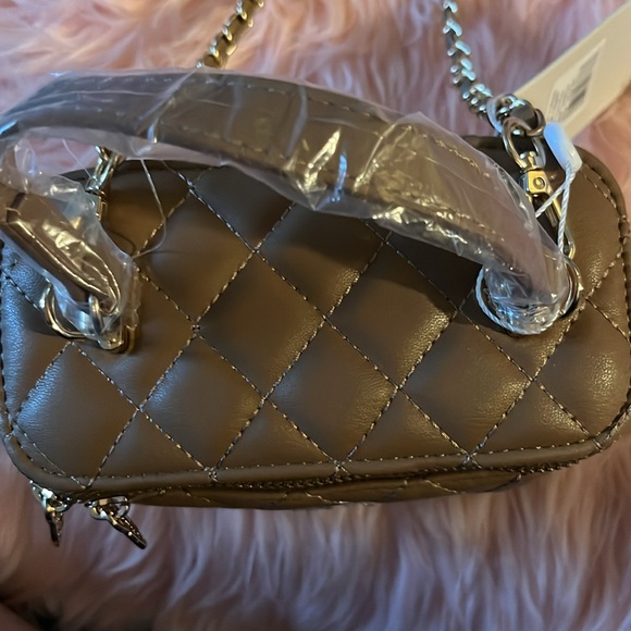 Valentio Orlandi Mini Square Train-case handbag Brown Color🌺 - Picture 14 of 14